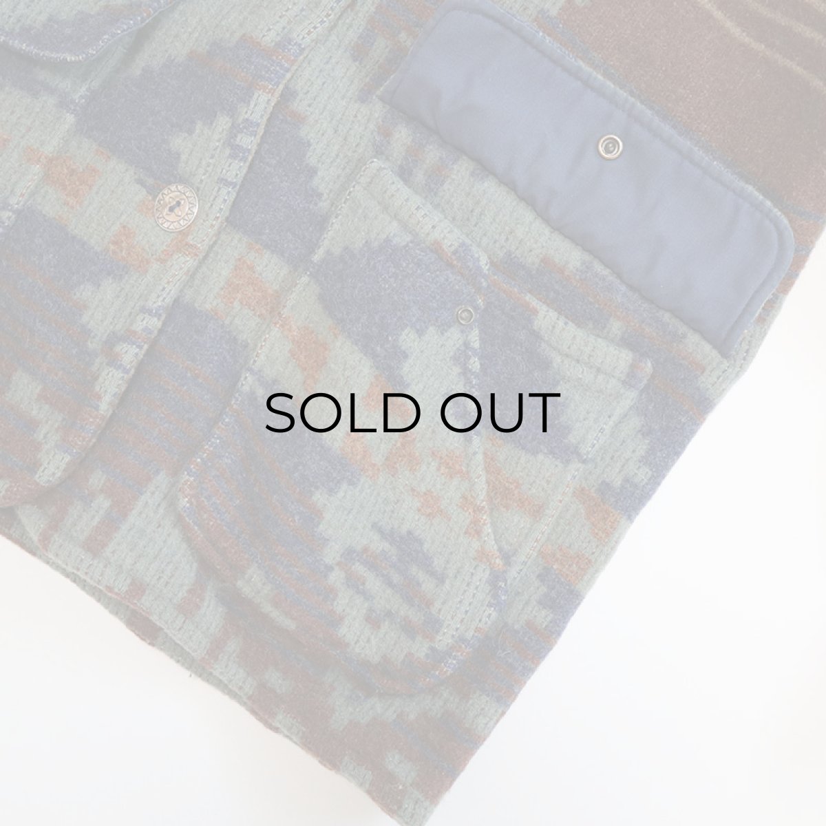 画像7: 80's L.L. BEAN WOOL NYLON NATIVE PATTERN JACKET (7)