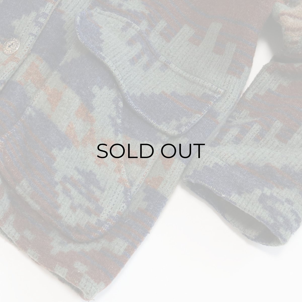 画像6: 80's L.L. BEAN WOOL NYLON NATIVE PATTERN JACKET (6)