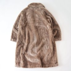画像9: 〜60's UNKNOWN BRAND FAKE FUR SHAWL COLLAR COAT (9)