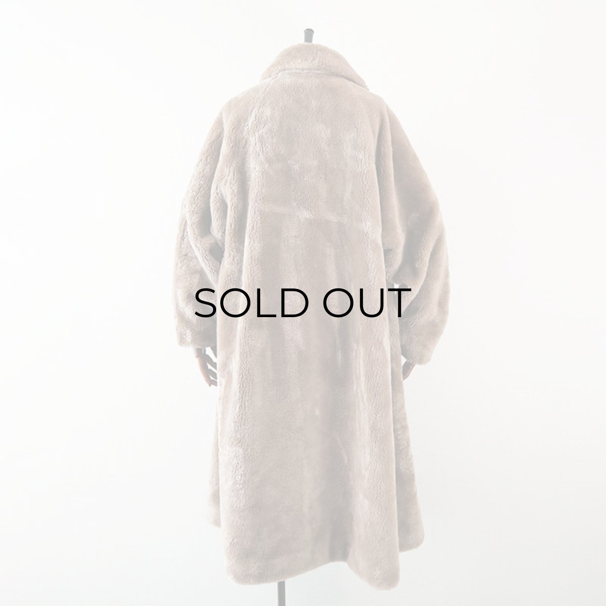 画像3: 〜60's UNKNOWN BRAND FAKE FUR SHAWL COLLAR COAT (3)