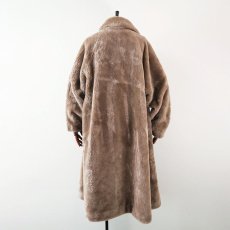 画像3: 〜60's UNKNOWN BRAND FAKE FUR SHAWL COLLAR COAT (3)