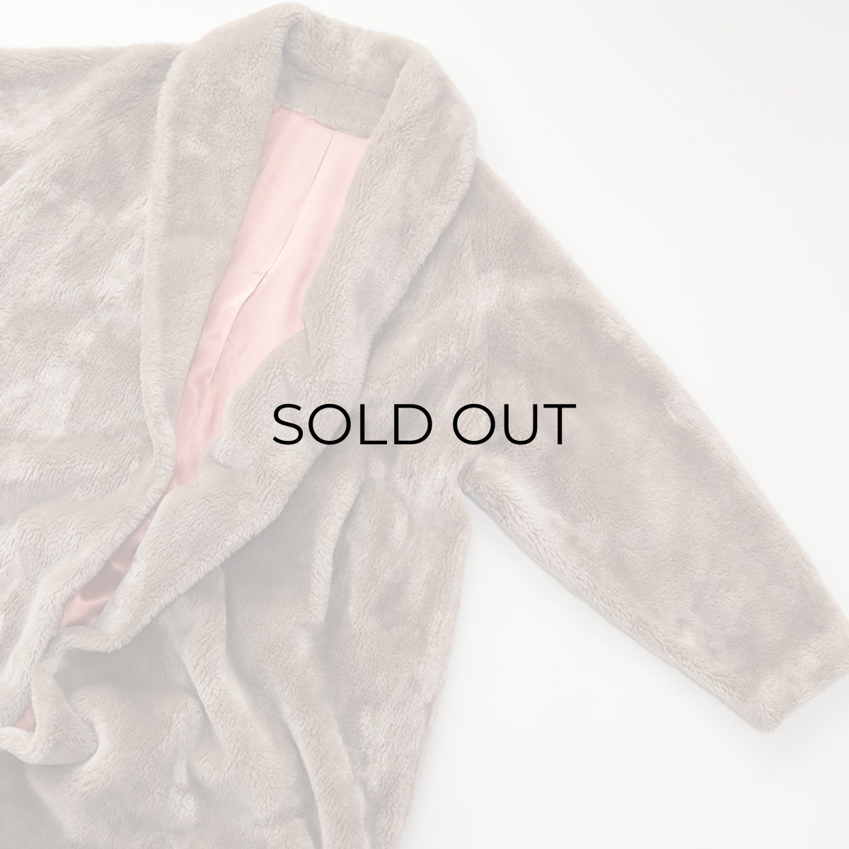 画像10: 〜60's UNKNOWN BRAND FAKE FUR SHAWL COLLAR COAT (10)