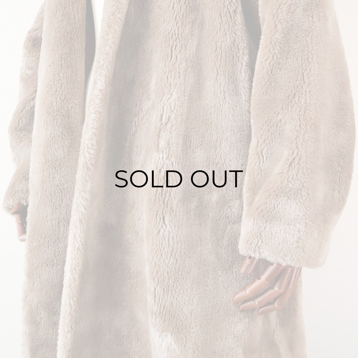 画像5: 〜60's UNKNOWN BRAND FAKE FUR SHAWL COLLAR COAT (5)