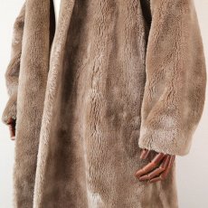 画像5: 〜60's UNKNOWN BRAND FAKE FUR SHAWL COLLAR COAT (5)