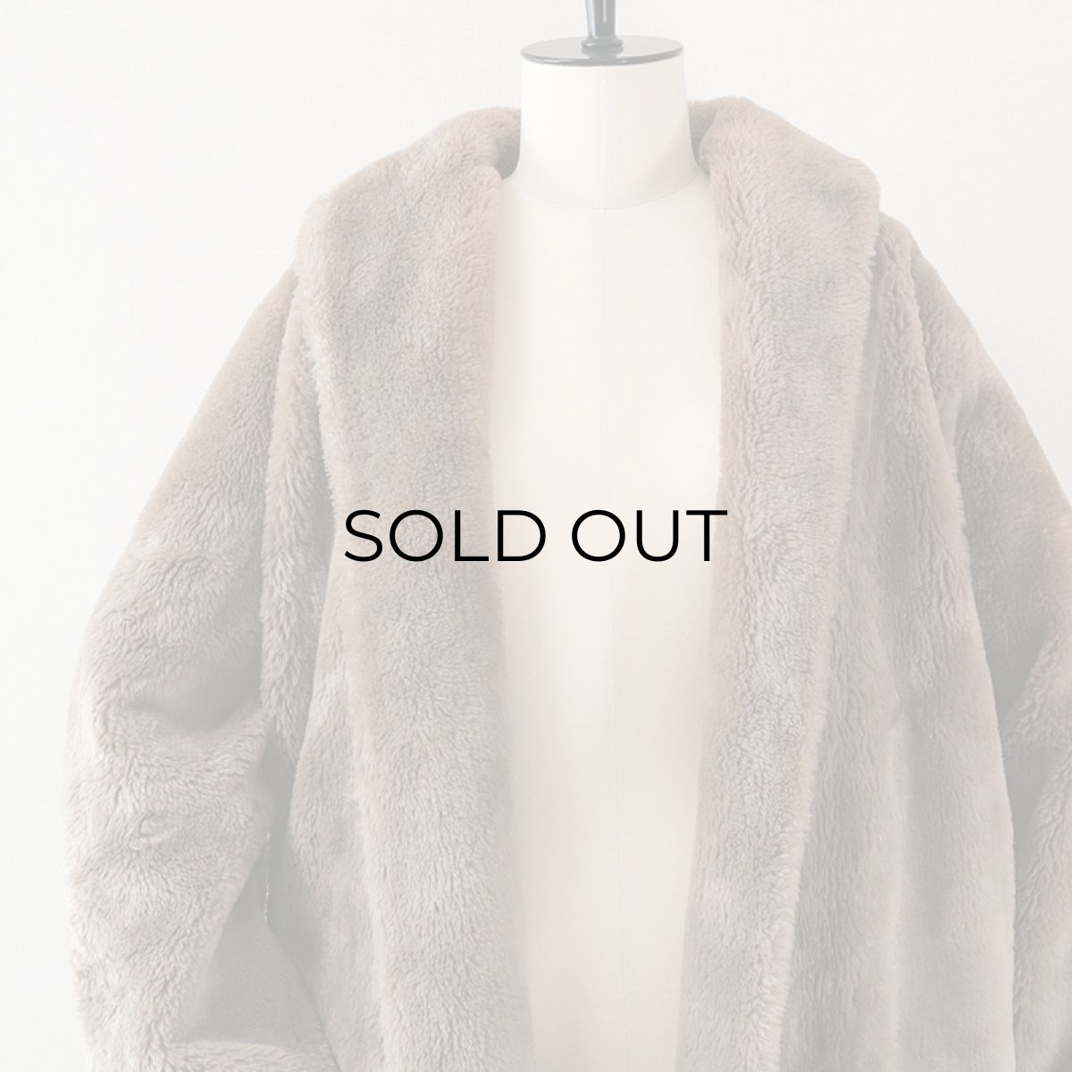 画像4: 〜60's UNKNOWN BRAND FAKE FUR SHAWL COLLAR COAT (4)