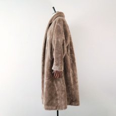 画像2: 〜60's UNKNOWN BRAND FAKE FUR SHAWL COLLAR COAT (2)