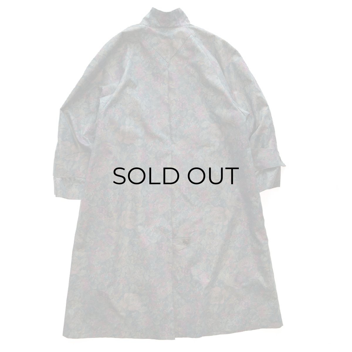 画像2: LONDON FOG BOTANICAL PRINT STAND COLLAR COAT with LINER (2)