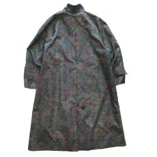 画像2: LONDON FOG BOTANICAL PRINT STAND COLLAR COAT with LINER (2)