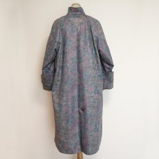 画像15: LONDON FOG BOTANICAL PRINT STAND COLLAR COAT with LINER (15)