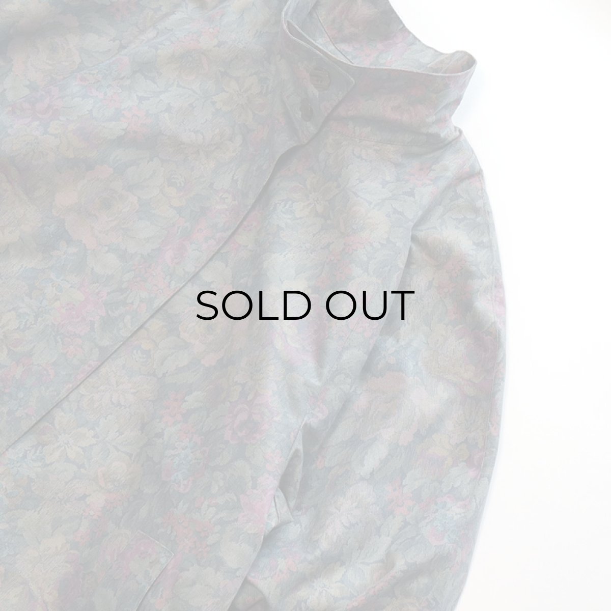画像4: LONDON FOG BOTANICAL PRINT STAND COLLAR COAT with LINER (4)