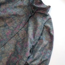 画像4: LONDON FOG BOTANICAL PRINT STAND COLLAR COAT with LINER (4)