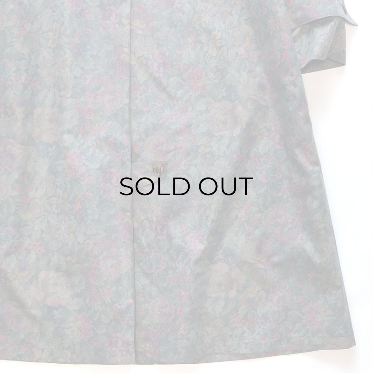 画像8: LONDON FOG BOTANICAL PRINT STAND COLLAR COAT with LINER (8)