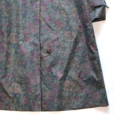 画像8: LONDON FOG BOTANICAL PRINT STAND COLLAR COAT with LINER (8)