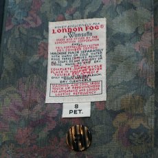 画像12: LONDON FOG BOTANICAL PRINT STAND COLLAR COAT with LINER (12)