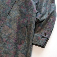 画像6: LONDON FOG BOTANICAL PRINT STAND COLLAR COAT with LINER (6)