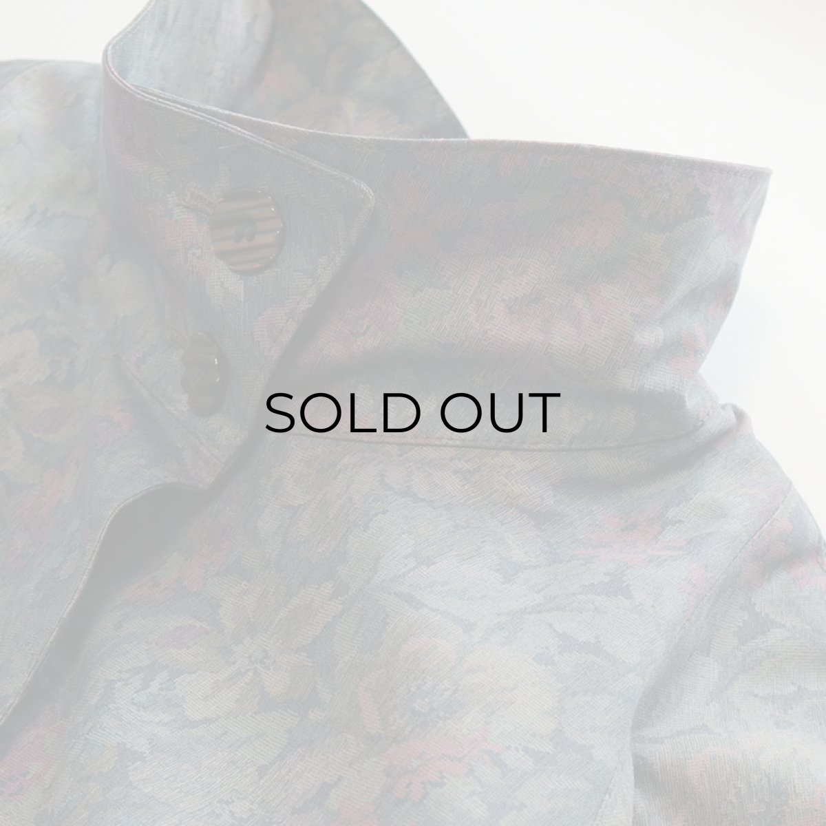 画像5: LONDON FOG BOTANICAL PRINT STAND COLLAR COAT with LINER (5)