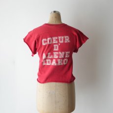 画像12: 70's Champion COTTON W-PRINT CUT-OFF S/S FOOTBALL TEE "SKI TEAM" "MADE IN USA" (12)