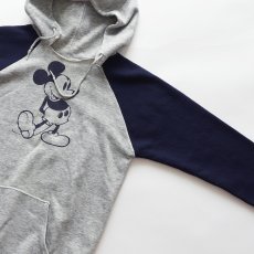 画像3: 80's Disney CASUALS "MICKEY" PRINT 2-TONE SWEAT PULLOVER PARKA (3)