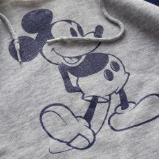 画像6: 80's Disney CASUALS "MICKEY" PRINT 2-TONE SWEAT PULLOVER PARKA (6)