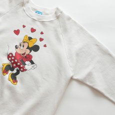 画像3: 80's Disney CHARACTER FASHIONS "Minnie" PRINT CREW NECK SWEAT "MADE IN USA" (3)