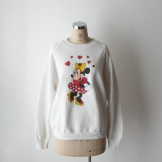 画像11: 80's Disney CHARACTER FASHIONS "Minnie" PRINT CREW NECK SWEAT "MADE IN USA" (11)