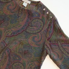 画像3: Liz Claiborne SILK PAISLEE PRINT TOPS (3)