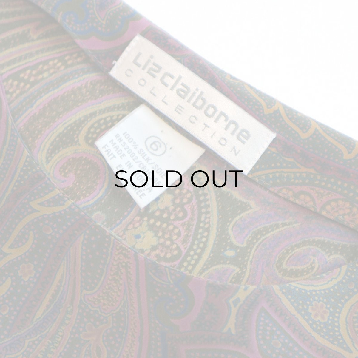 画像6: Liz Claiborne SILK PAISLEE PRINT TOPS (6)