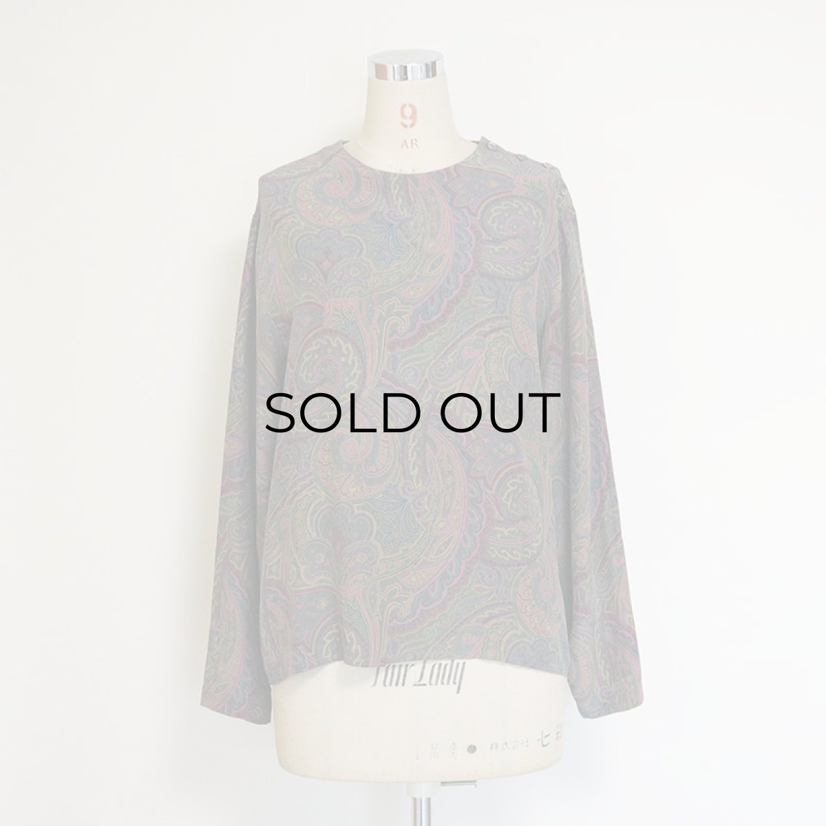 画像9: Liz Claiborne SILK PAISLEE PRINT TOPS (9)