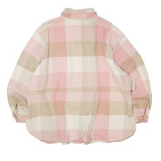 画像2: Coldwater Creek CHECK FLANNEL OVER SHIRT (2)