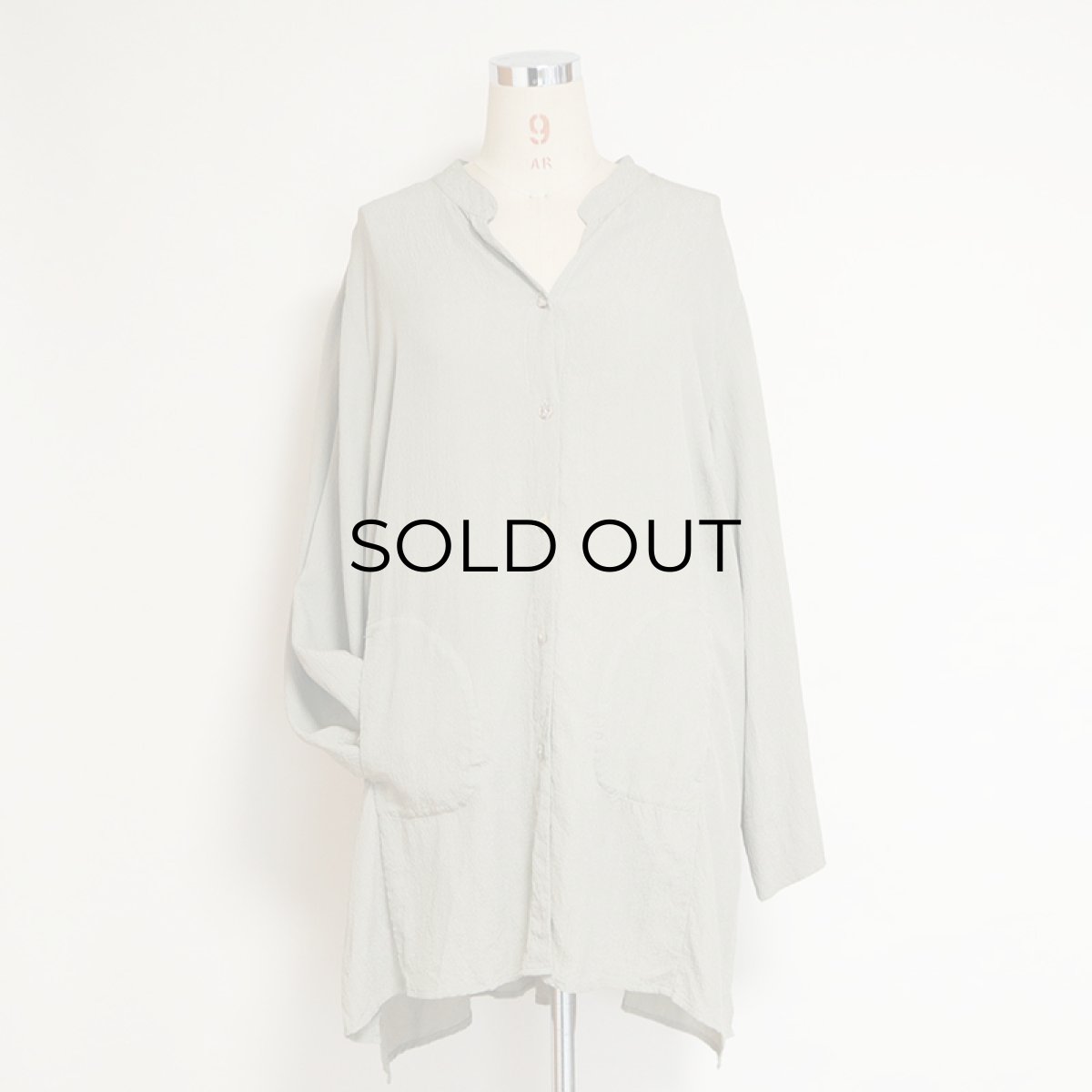 画像9: CITRON SILK OVER SILHOUETTE DESIGN SHIRT (9)