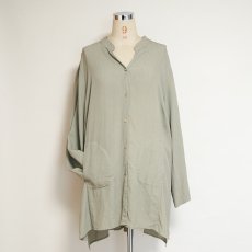 画像9: CITRON SILK OVER SILHOUETTE DESIGN SHIRT (9)