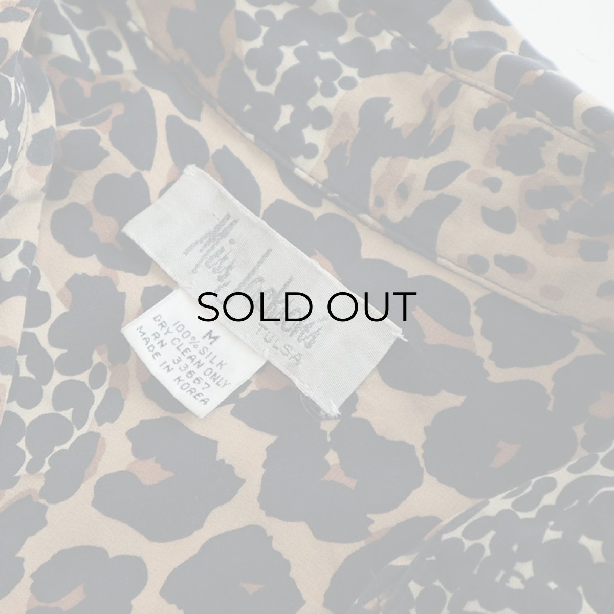 画像7: Miss Jackson's SILK LEOPARD PATTERN SHIRT (7)