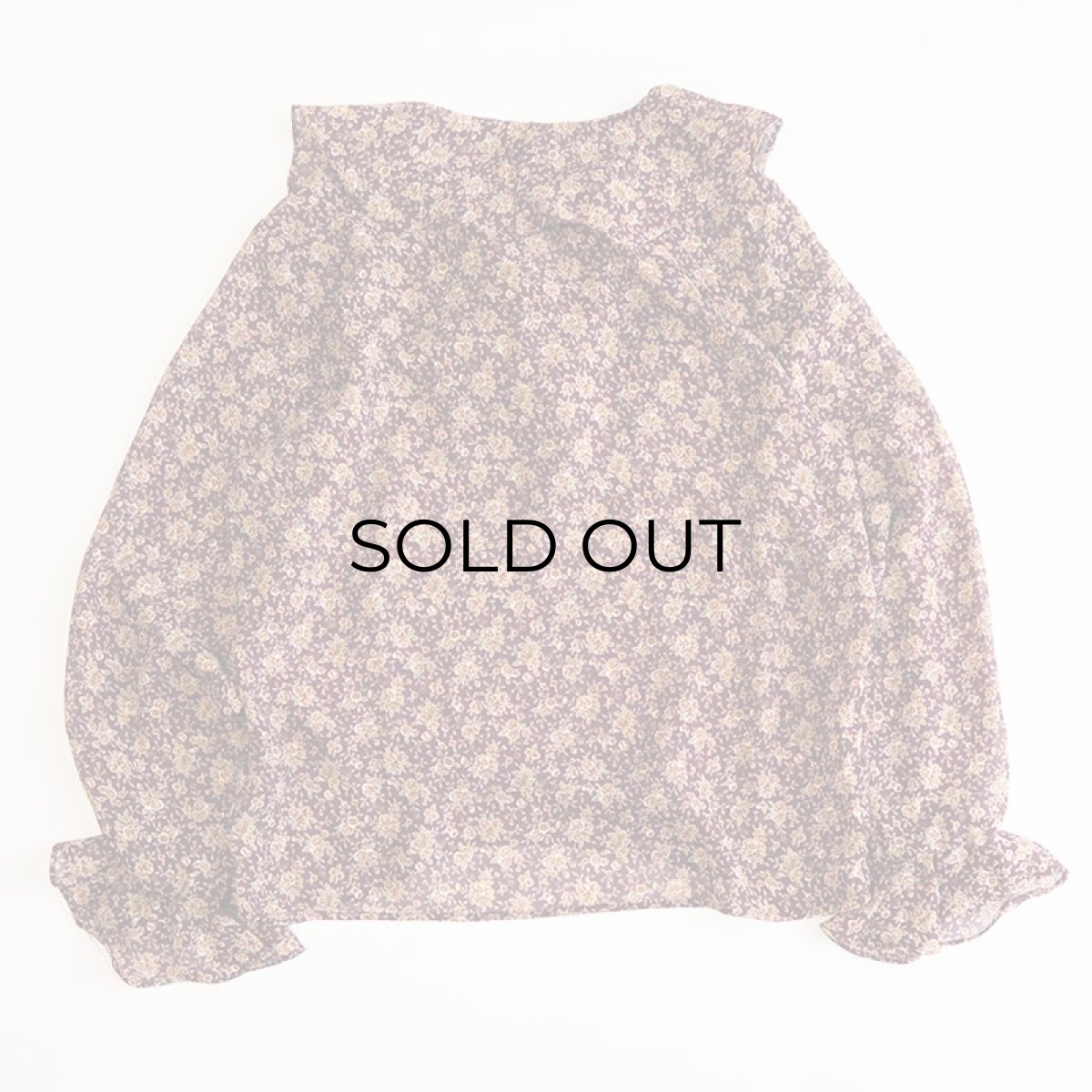 画像2: DANIEL CARON FLOWER PRINT RUFFLED COLLAR BLOUSE (2)