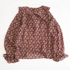 画像2: DANIEL CARON FLOWER PRINT RUFFLED COLLAR BLOUSE (2)