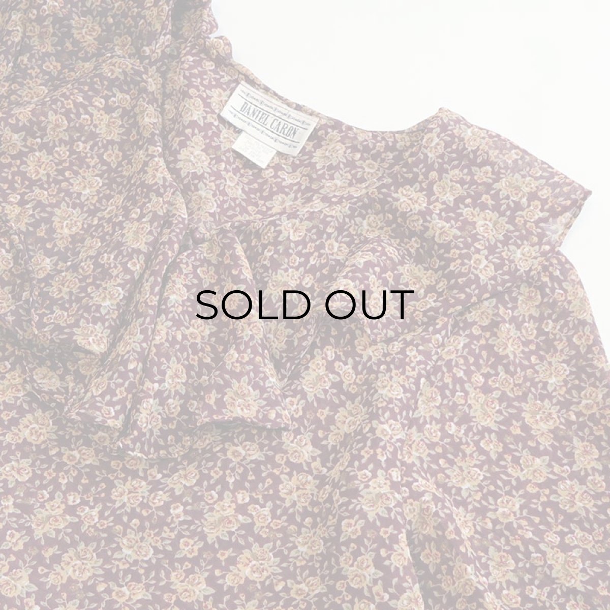 画像3: DANIEL CARON FLOWER PRINT RUFFLED COLLAR BLOUSE (3)