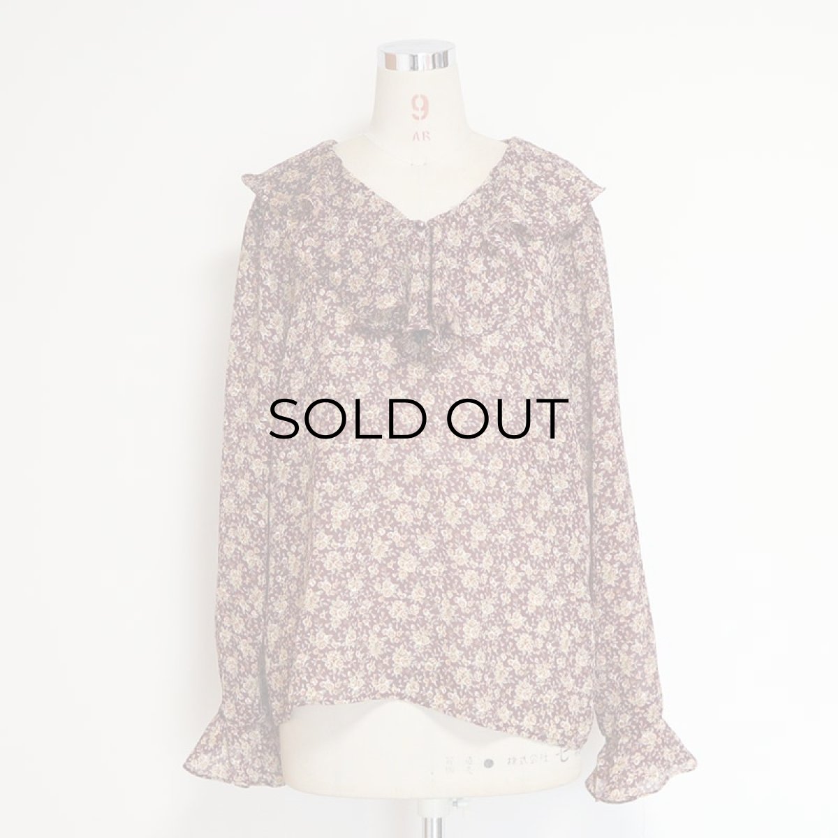 画像7: DANIEL CARON FLOWER PRINT RUFFLED COLLAR BLOUSE (7)