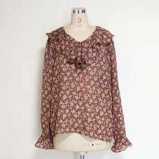 画像7: DANIEL CARON FLOWER PRINT RUFFLED COLLAR BLOUSE (7)