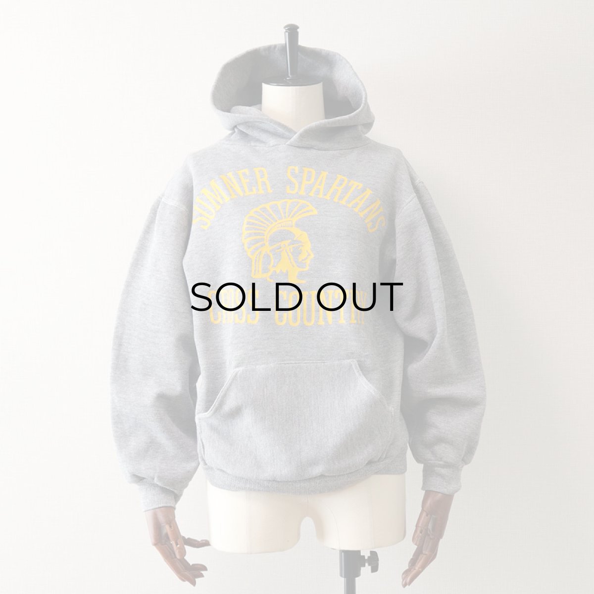 画像1: 〜80's RUSSELL PRINT SWEAT PULLOVER PARKA "SUMNER SPARTANS" (1)