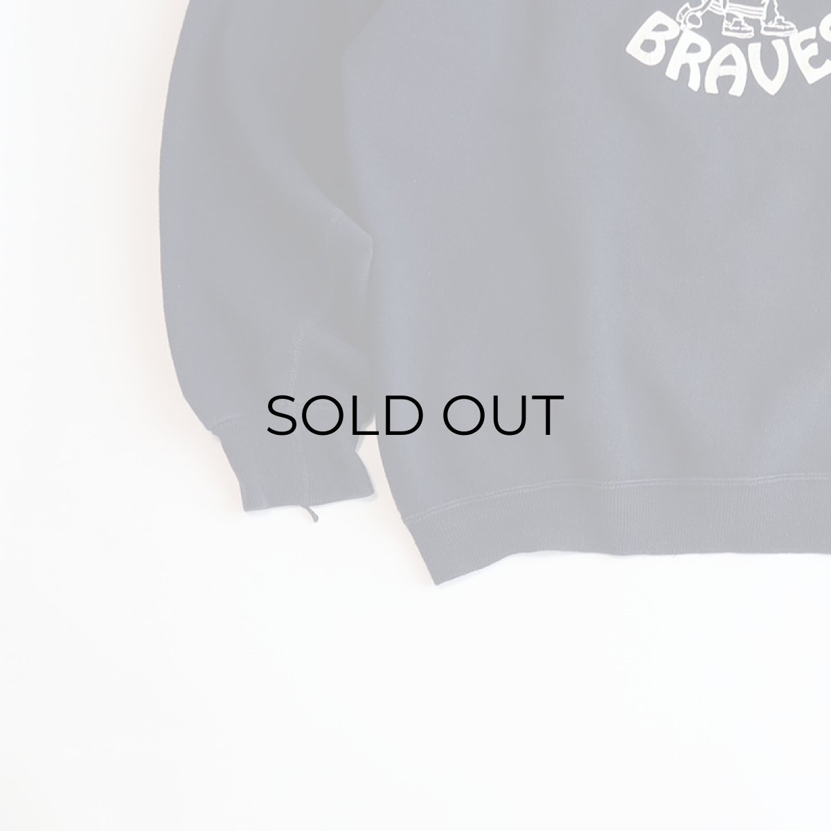 画像4: 80's Velva Sheen PRINT CREW NECK SWEAT "PETERSEN BRAVES" (4)