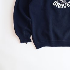 画像4: 80's Velva Sheen PRINT CREW NECK SWEAT "PETERSEN BRAVES" (4)