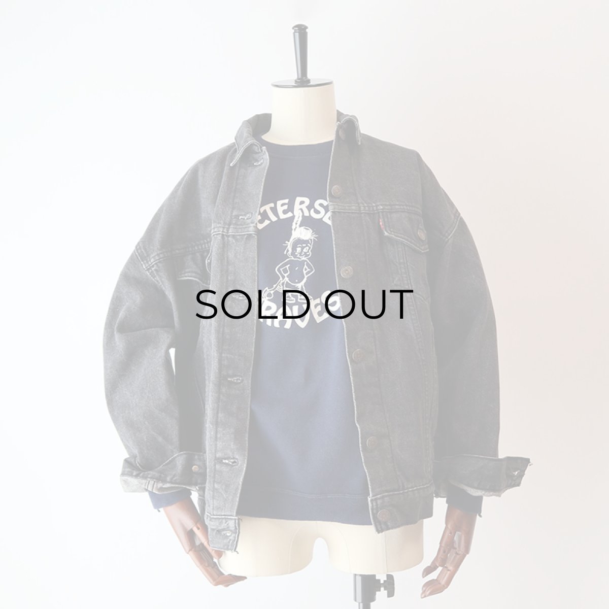 画像11: 80's LEVI'S 77930 BLACK DENIM WOMEN'S 4P TRUCKER JACKET "MADE IN USA" (11)