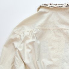 画像7: OLD UNKNOWN BRAND COTTON EMBROIDERED CROPPED BLOUSE (7)