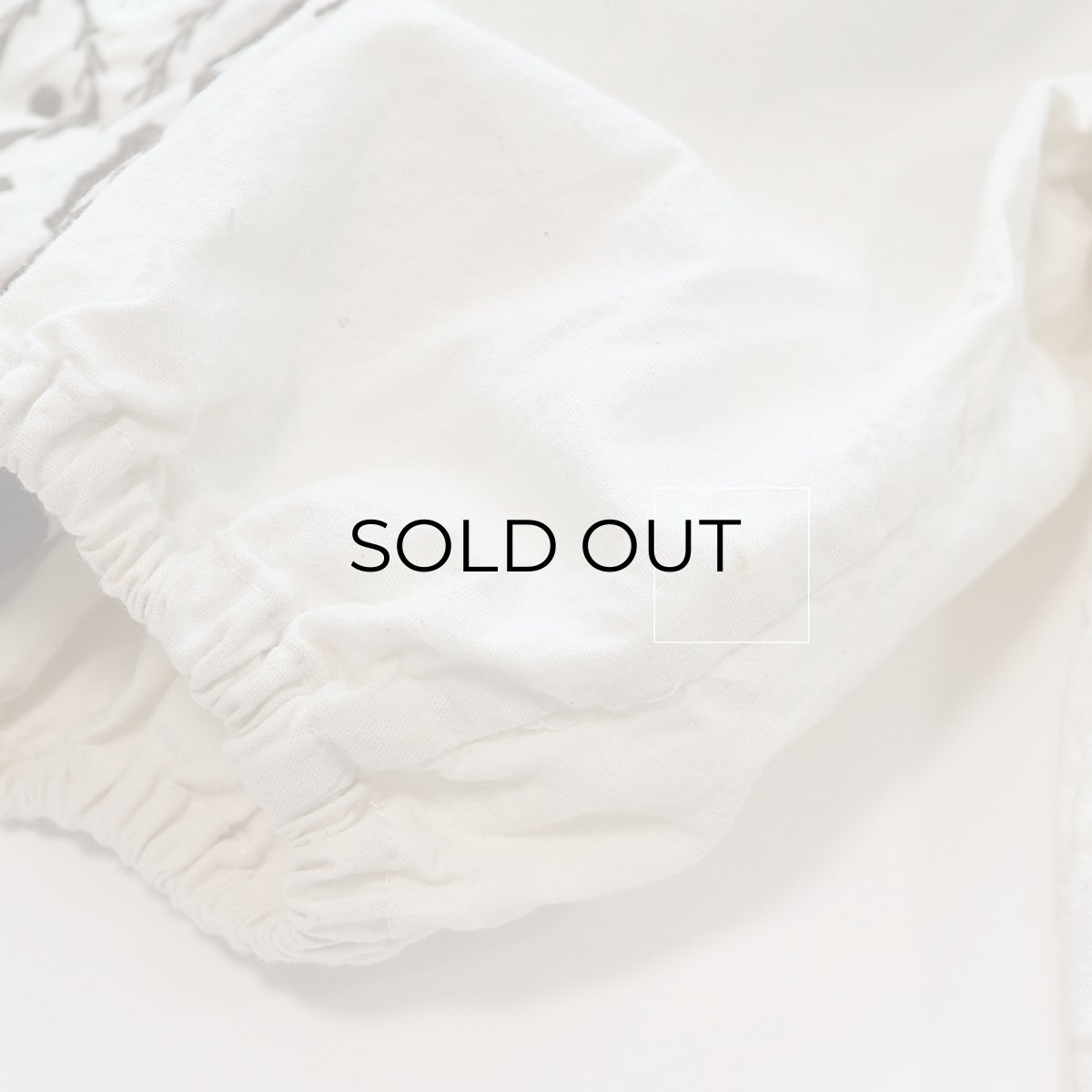 画像12: OLD UNKNOWN BRAND COTTON EMBROIDERED CROPPED BLOUSE (12)