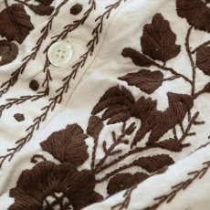 画像8: OLD UNKNOWN BRAND COTTON EMBROIDERED CROPPED BLOUSE (8)