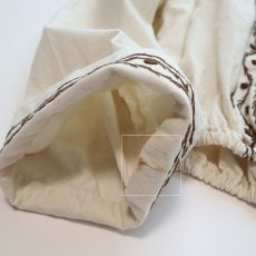 画像10: OLD UNKNOWN BRAND COTTON EMBROIDERED CROPPED BLOUSE (10)
