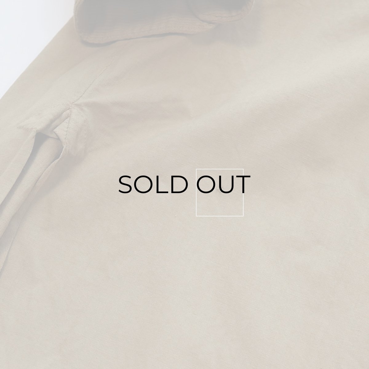 画像13: 〜40's UNKNOWN BRAND COTTON PULLOVER LONG DRESS SHIRT (13)