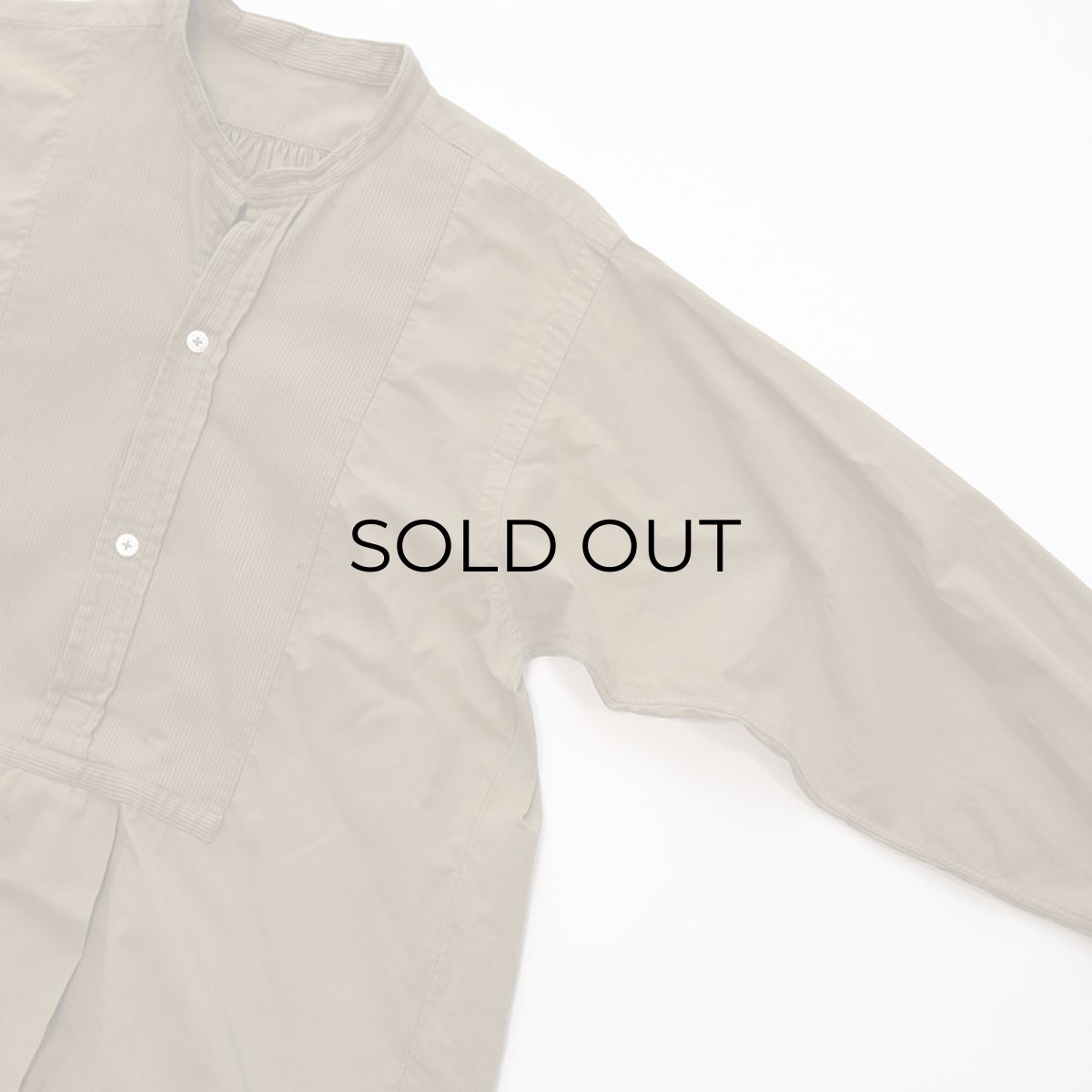 画像4: 〜40's UNKNOWN BRAND COTTON PULLOVER LONG DRESS SHIRT (4)