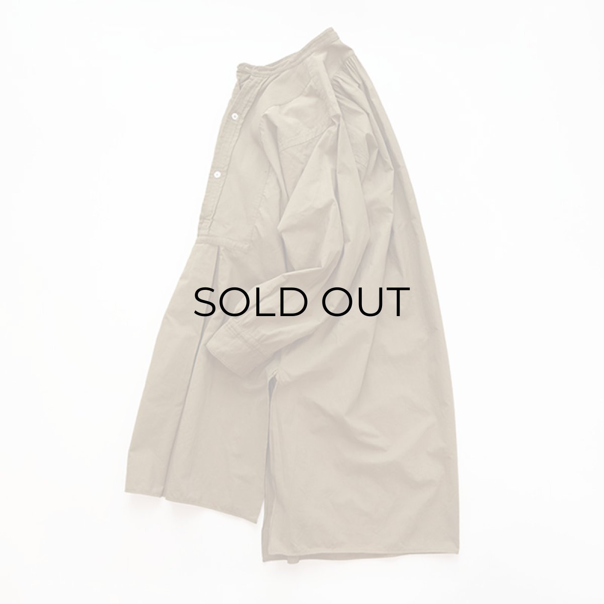 画像2: 〜40's UNKNOWN BRAND COTTON PULLOVER LONG DRESS SHIRT (2)