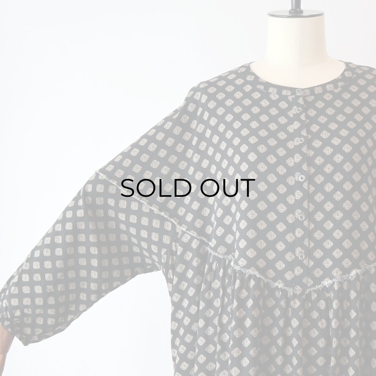 画像9: UNKNOWN BRAND RAYON ALL OVER PATTERN TUNIC (9)