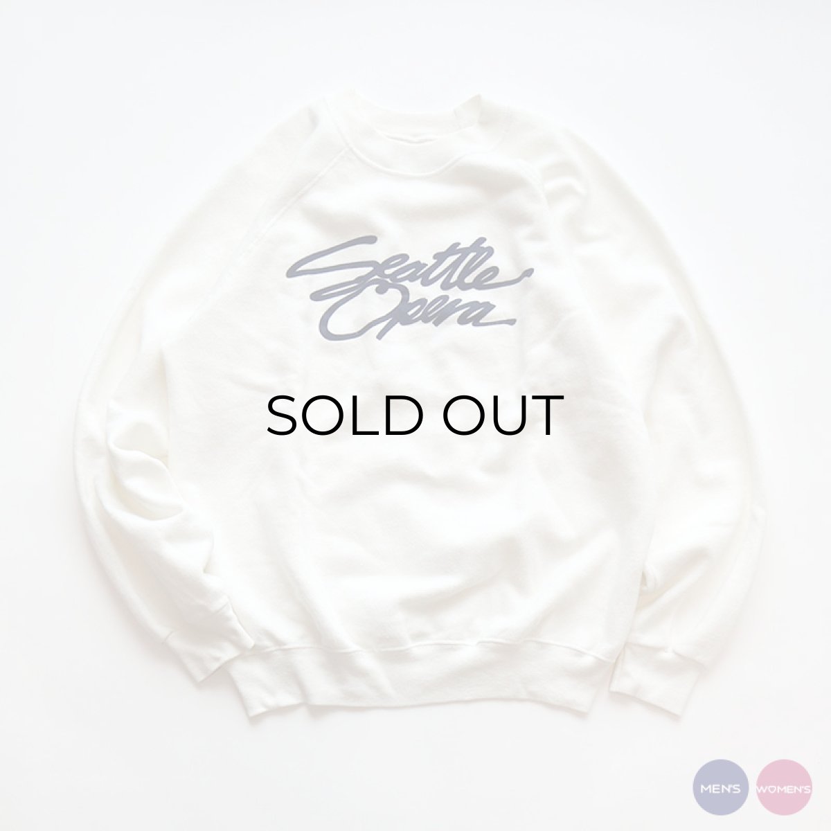 画像1: 80's Hanes PRINT CREW NECK SWEAT "Seattle Opera" "MADE IN USA" (1)